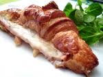 Recette Croissant à la crème de jambon