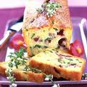 Détails : Gâteau gratiné de courgettes aux deux fromages et à la fleur thym