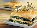 Détails : Lasagnes chèvre et épinards
