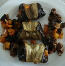 Détails : Baciami sulla bucca (aubergines farcies aux pâtes)